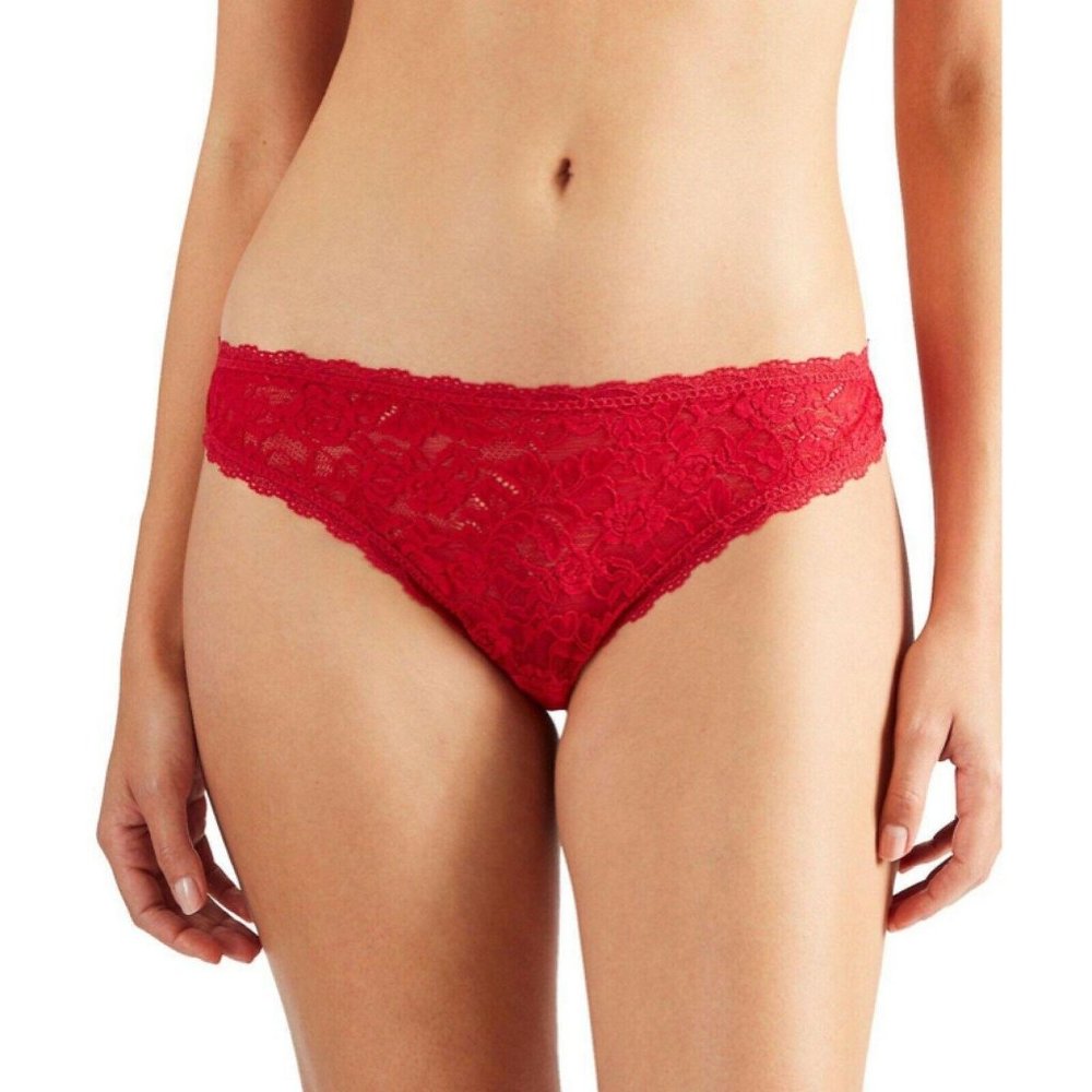 Aubade Paris Rosessence Thong Panties FR 6 46 Size XXL France HK26 Gala Red Lace